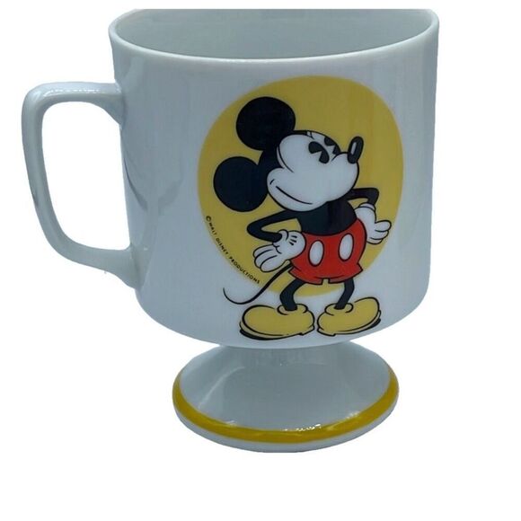 Vintage Walt Disney Productions pedestal coffee mug - Picture 1 of 7